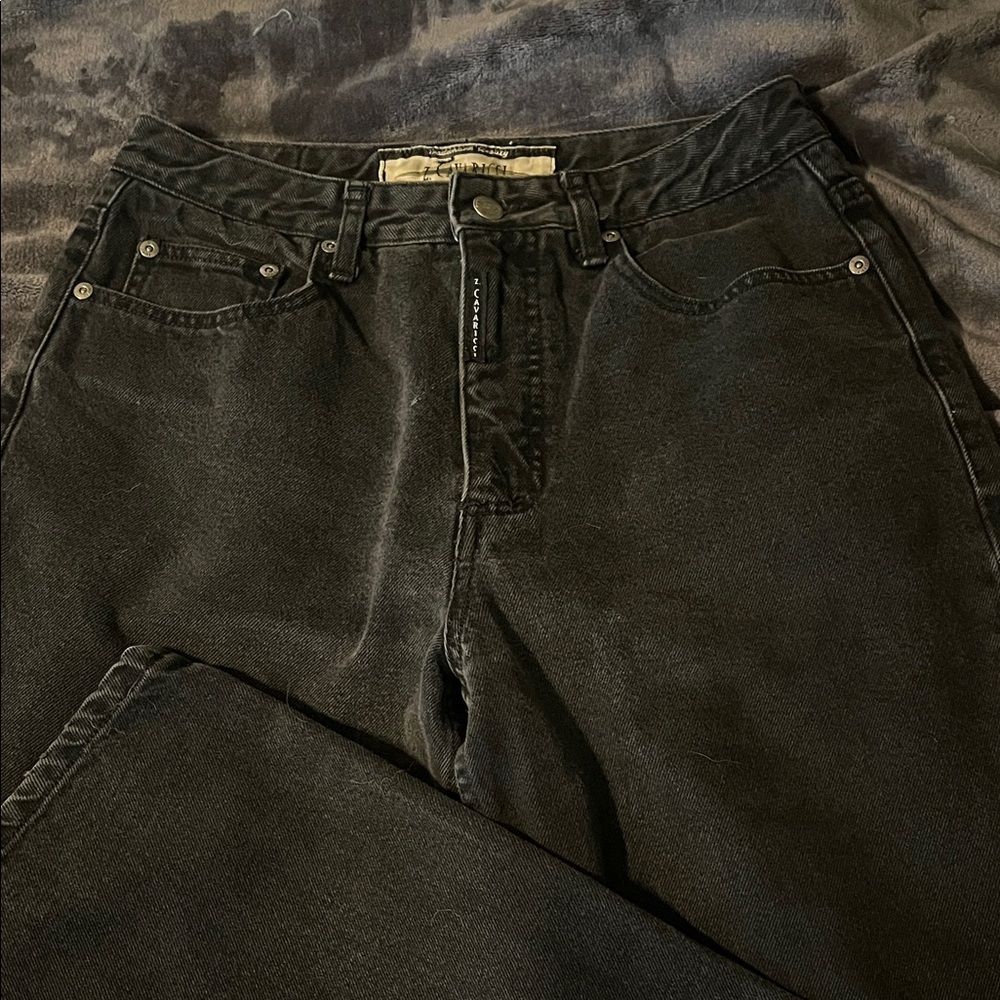 Z. Cavaricci Black Straight Leg Jeans